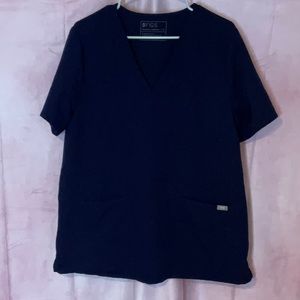 Figs xl navy blue scrub top